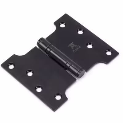 Black 4" x 3" x 5" Parliament Hinge (pair) ss