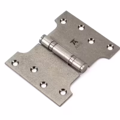 Pewter 4" x 3" x 5" Parliament Hinge (pair) ss