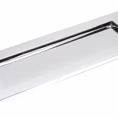 Polished Chrome Large Letter Plate - Image 1