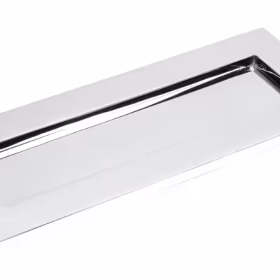 Polished Chrome Small Letter Plate