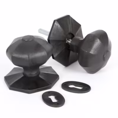 Beeswax Large Octagonal Mortice/Rim Knob Set