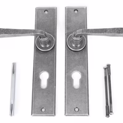 Pewter Large Avon 72mm Centre Euro Lock Set - Image 4