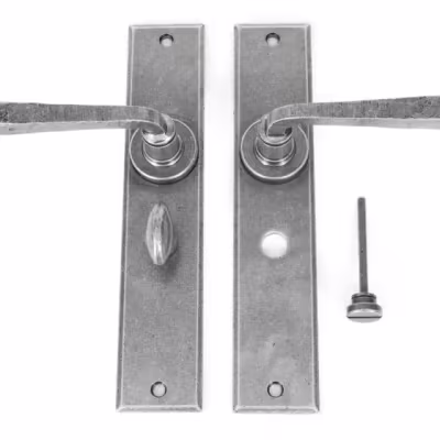Pewter Large Avon Lever Bathroom Set - Image 5