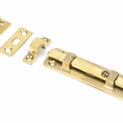 Polished Brass 4" Universal Bolt