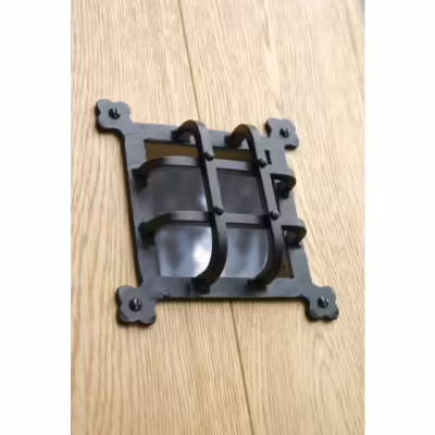 Black Raised Door Grill - Image 3