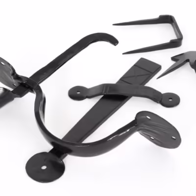 Black Medium Bean Thumblatch - Image 1