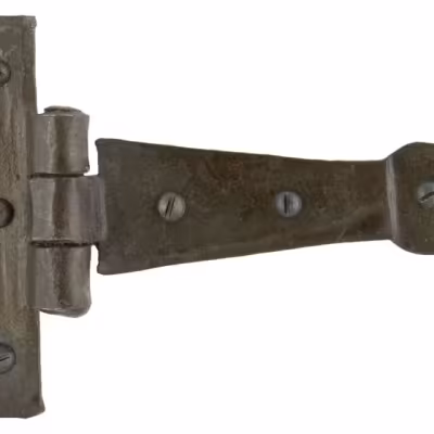 Beeswax 4" Penny End T Hinge (pair)