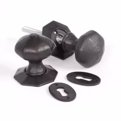 Beeswax Octagonal Mortice/Rim Knob Set