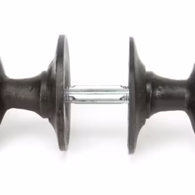 Beeswax Oval Mortice/Rim Knob Set - Image 4