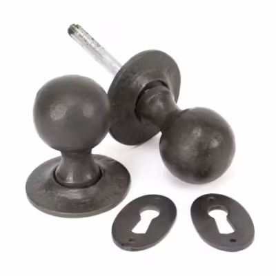 Beeswax Round Mortice/Rim Knob Set