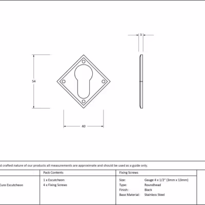 Black Diamond Euro Escutcheon - Image 3