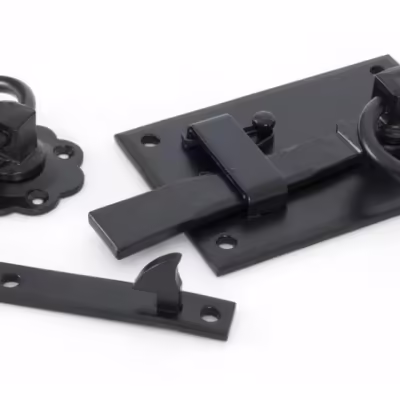 Black Cottage Latch - RH