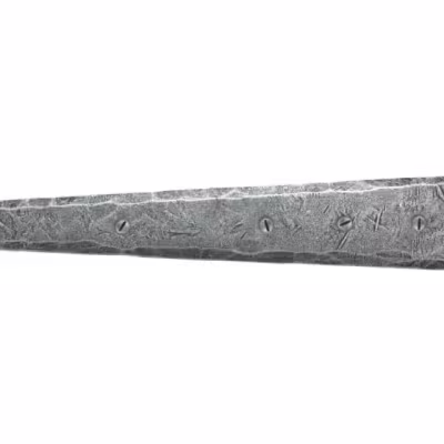 Pewter 12" Penny End T Hinge (pair)