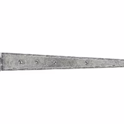Pewter 15" Penny End T Hinge (pair)