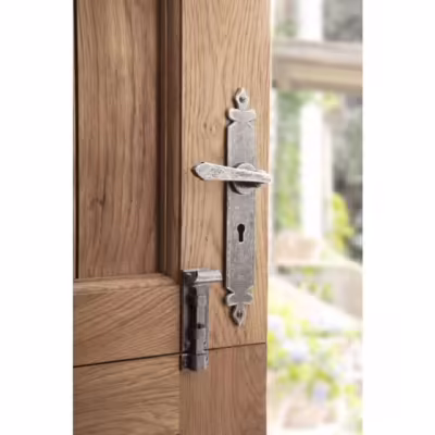 Pewter 4" Straight Door Bolt - Image 4