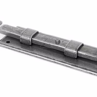 Pewter 6" Straight Door Bolt