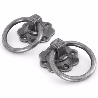 Pewter Ring Turn Handle Set