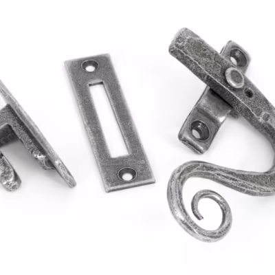 Pewter Locking Monkeytail Fastener - RH