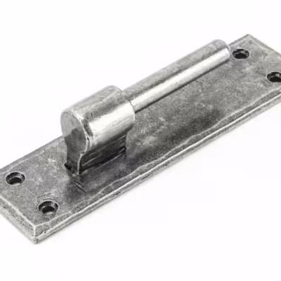 Pewter 35" Hook & Band Hinge - Cranked (pair) - Image 4