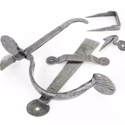 Pewter XL Medium Bean Thumblatch - Image 1