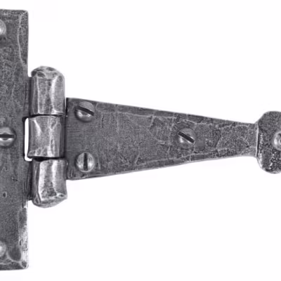 Pewter 4" Arrow Head T Hinge (pair)