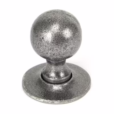 Pewter Round Mortice/Rim Knob Set - Image 3