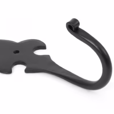 Black Fleur-De-Lys Coat Hook
