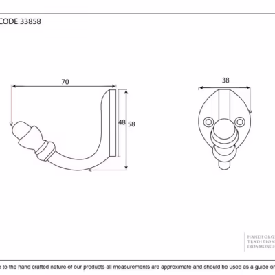 Beeswax Coat Hook - Image 2