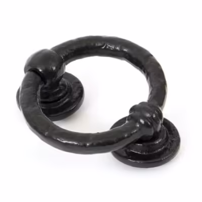 Black 4" Ring Door Knocker