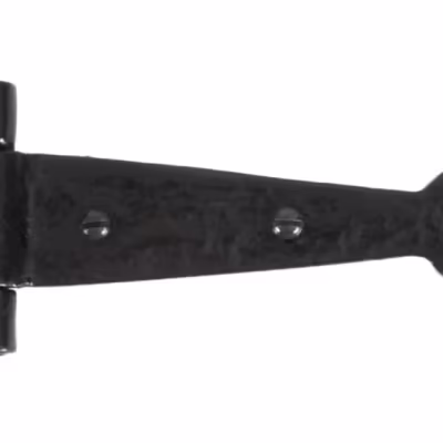 Black Textured 6" Cast T Hinge (pair)