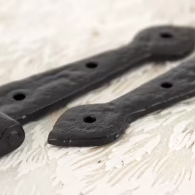 Black Textured 10½" Cast T Hinge (pair) - Image 3