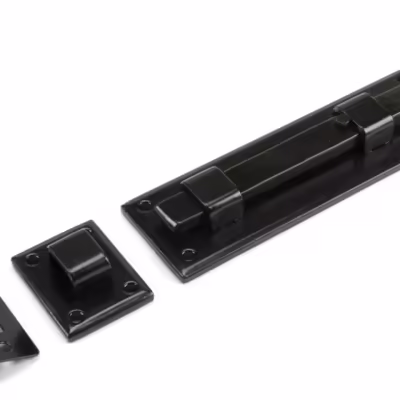 Black 6" Straight Knob Bolt - Image 2
