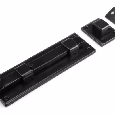Black 6" Straight Knob Bolt - Image 1
