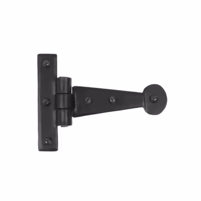 Black 4" Penny End T Hinge (pair)