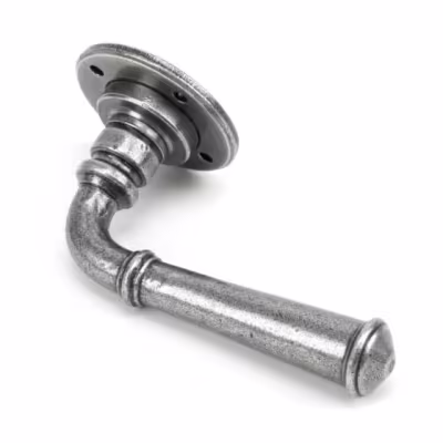 Pewter Regency Lever on Rose Set - Image 2