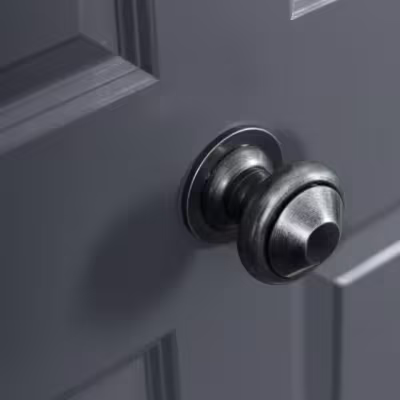 Pewter Regency Centre Door Knob - Image 4