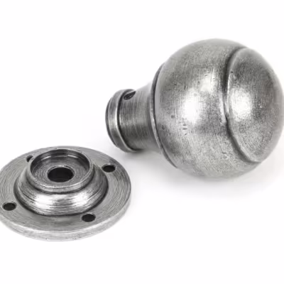 Pewter Regency Mortice/Rim Knob Set - Image 3