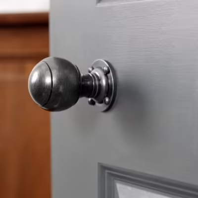 Pewter Regency Mortice/Rim Knob Set - Image 5