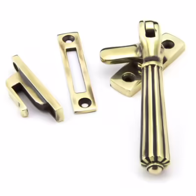Aged Brass Locking Hinton Fastener