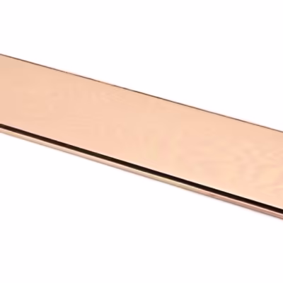 Polished Bronze 300mm Art Deco Fingerplate