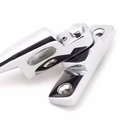 Polished Chrome Night-Vent Locking Peardrop Fastener - RH - Image 4
