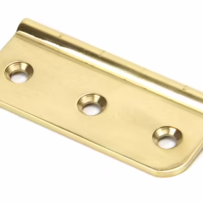 Polished Brass 3" Dummy Butt Hinge (Single)