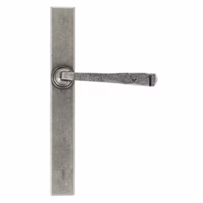 Pewter Avon Slimline Lever Latch Set - Image 3