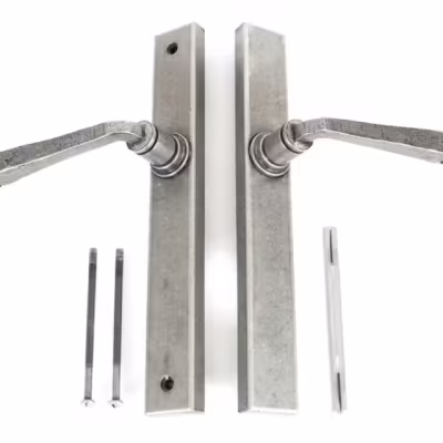 Pewter Avon Slimline Lever Latch Set - Image 6