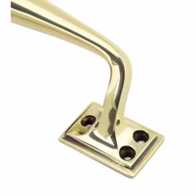 Aged Brass 300mm Art Deco Pull Handle - Image 3