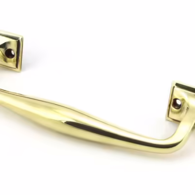 Aged Brass 230mm Art Deco Pull Handle - Image 2