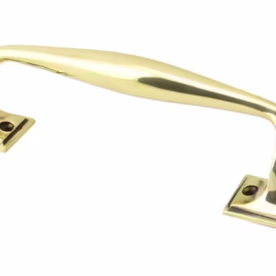 Aged Brass 230mm Art Deco Pull Handle - Image 1
