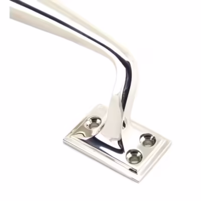 Polished Nickel 230mm Art Deco Pull Handle - Image 3