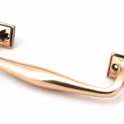 Polished Bronze 230mm Art Deco Pull Handle - Image 2