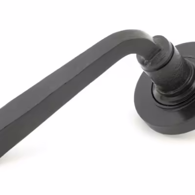 External Beeswax Avon Round Lever on Rose Set (Plain)